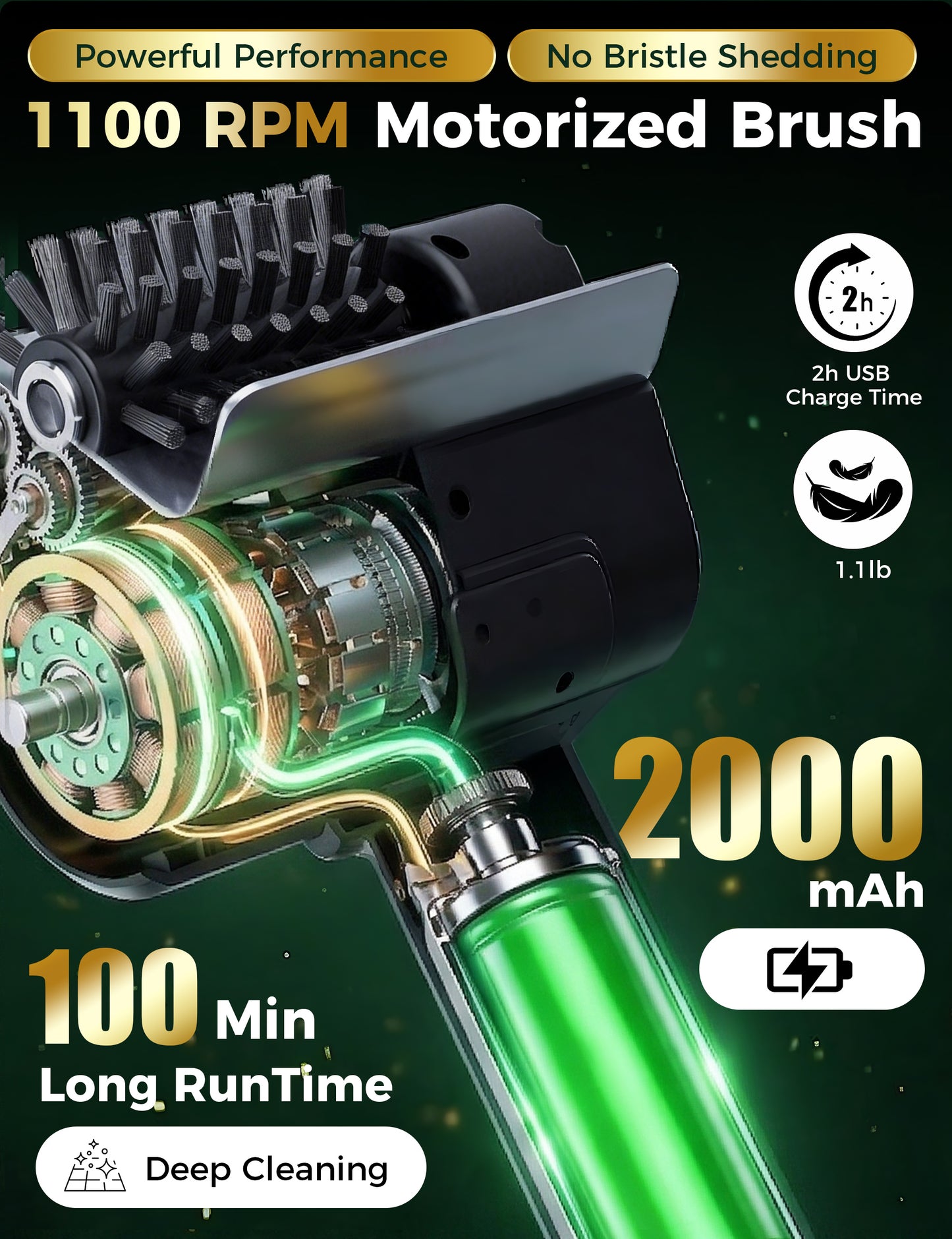 High Torque Electric Grill Cleaning Brush