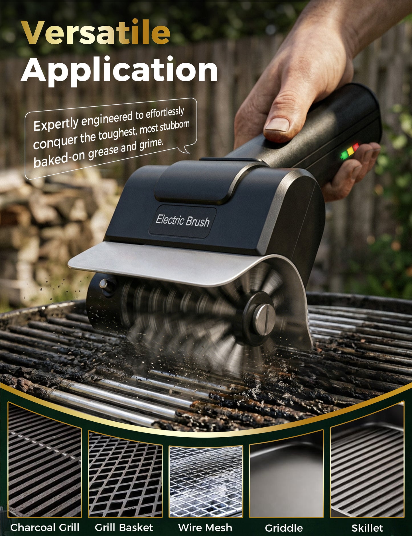 High Torque Electric Grill Cleaning Brush