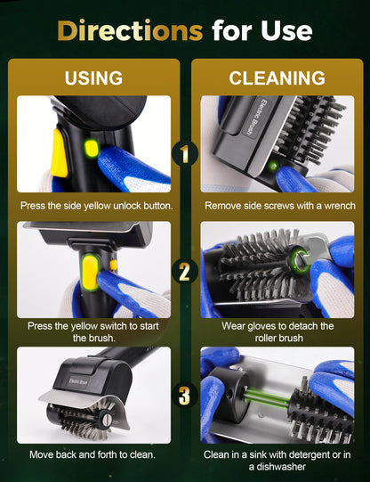 High Torque Electric Grill Cleaning Brush