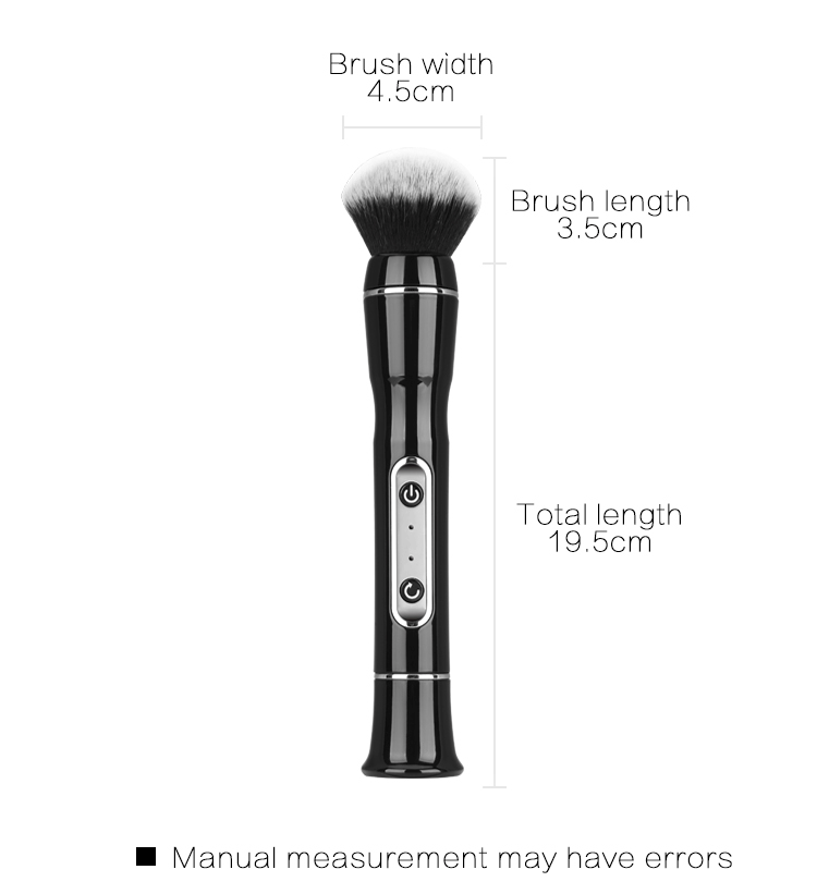 Electric Makeup Brush - LALASANI Makeup Brushes Set Professional with 2 Interchangeable Heads – 360-Degree Rotating Makeup Brush
