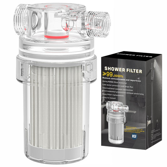 Shower Filter for Blocking and Adsorbing Impurities Heavy Metals Chlorine and Many More Contaminants up to 99.9999%